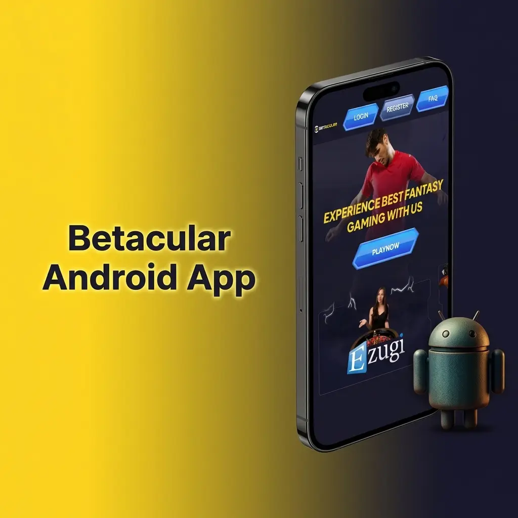 Betacular Android app for mobile betting and casino games in India, free to download and install