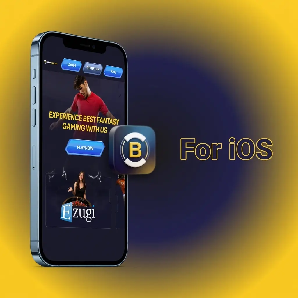 Betacular iOS app installation steps on iPhone and iPad via App Store with Face ID and Touch ID authentication