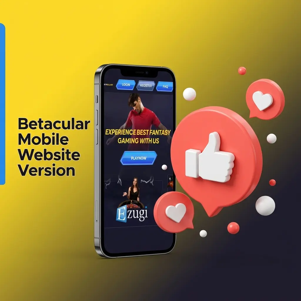 Betacular mobile-optimised website accessible on smartphones and tablets for sports betting, casino games, and live dealer tables