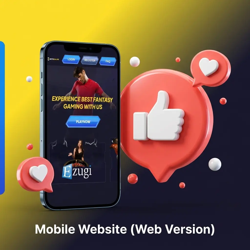 Betacular mobile website accessible on any browser with no download, full features, and SSL encryption on all devices