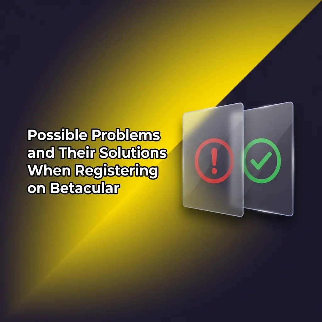 Betacular registration problems and solutions table covering OTP, email verification, login errors and personal details