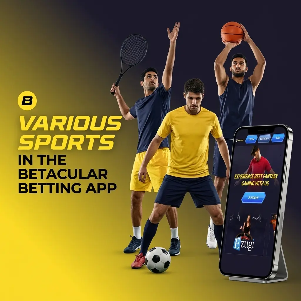 Betacular betting app sports selection including cricket, football, kabaddi, eSports and more for Indian users
